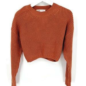 SOLD.  Elodie Cropped Terracotta Sweater